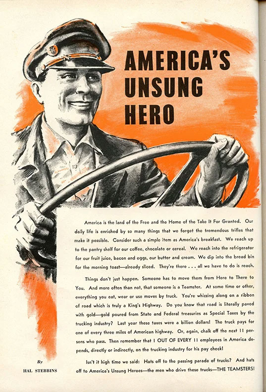 Freight agreement poster from 1951